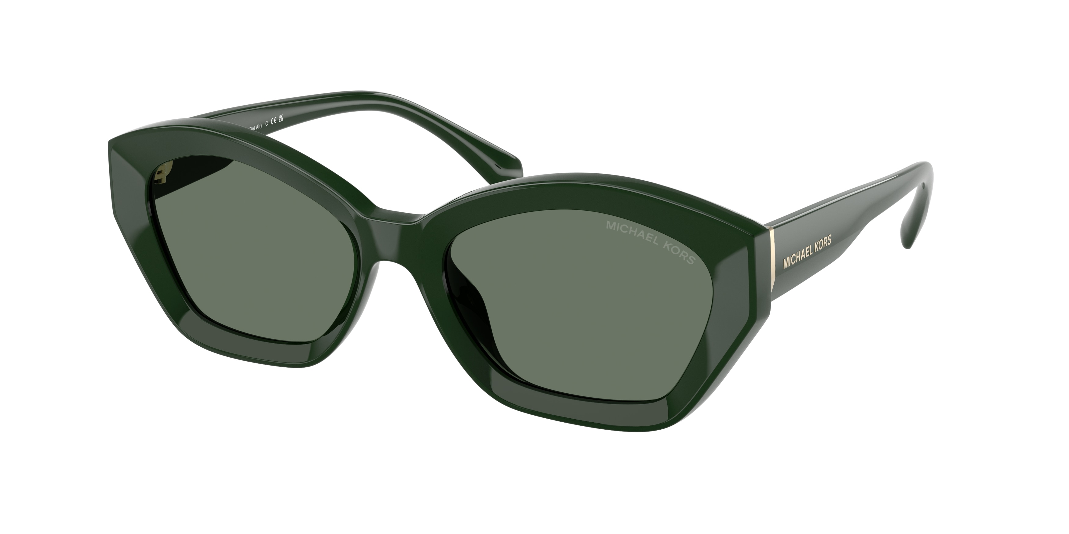 Michael Kors Woman MK2209U BEL AIR 40063H Sunglasses Injected Green Green Geometric Normal-image